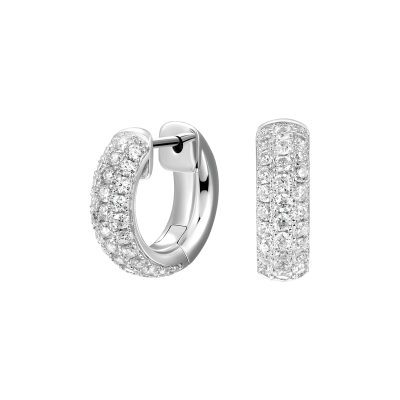 Double Row & Cluster Hoop Earrings - APORRO