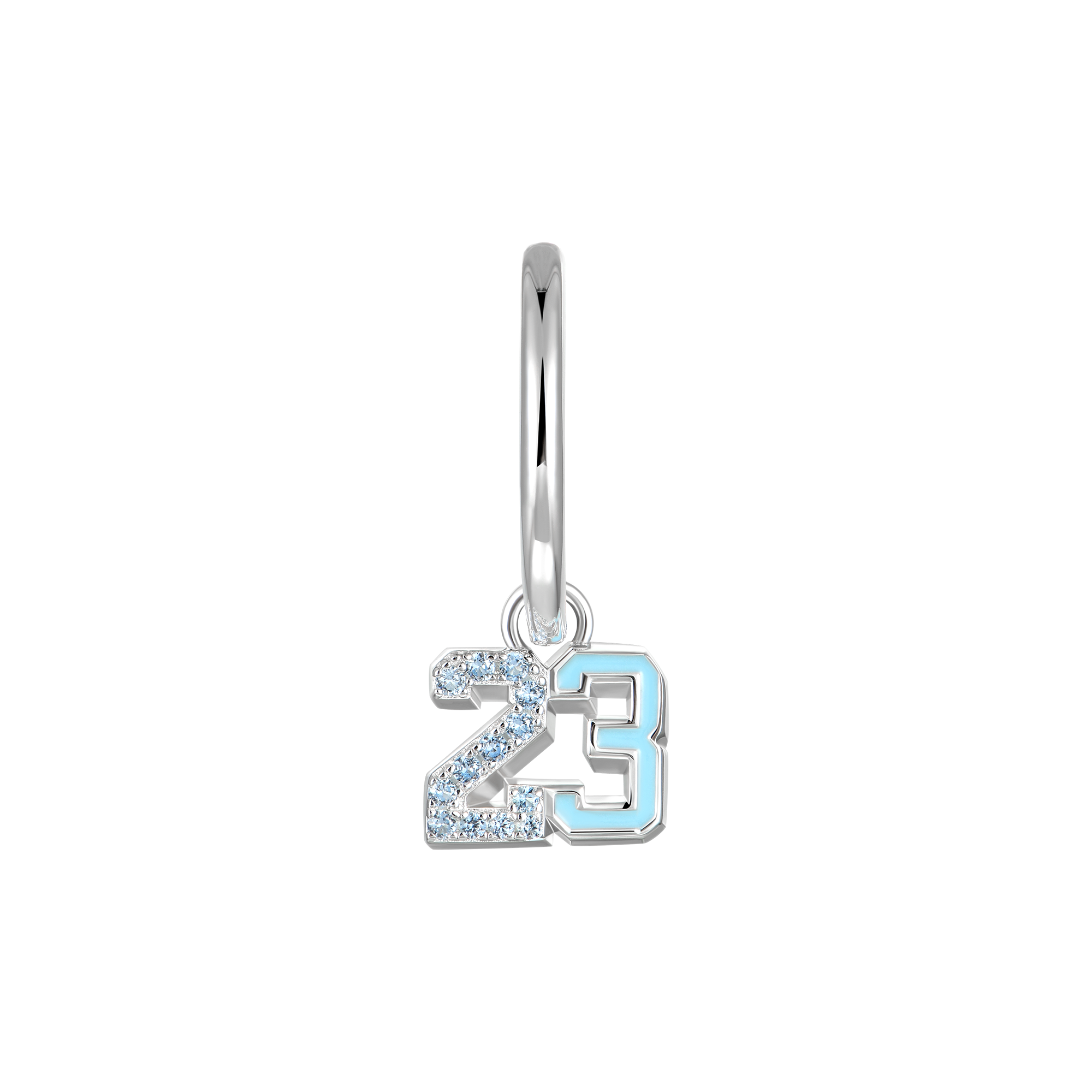 Single Number 23 Dangly Earring