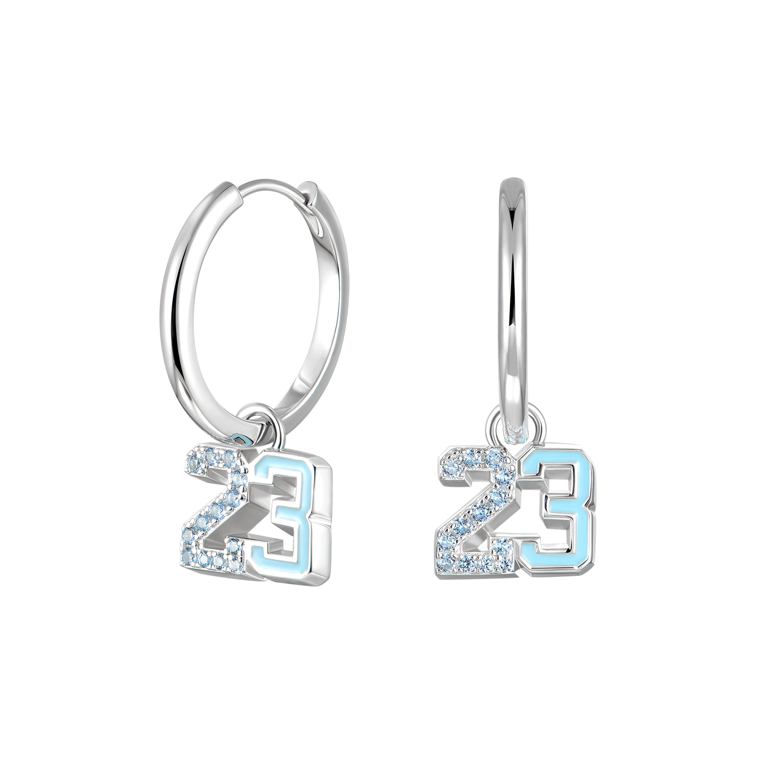 Single Number 23 Dangly Earring