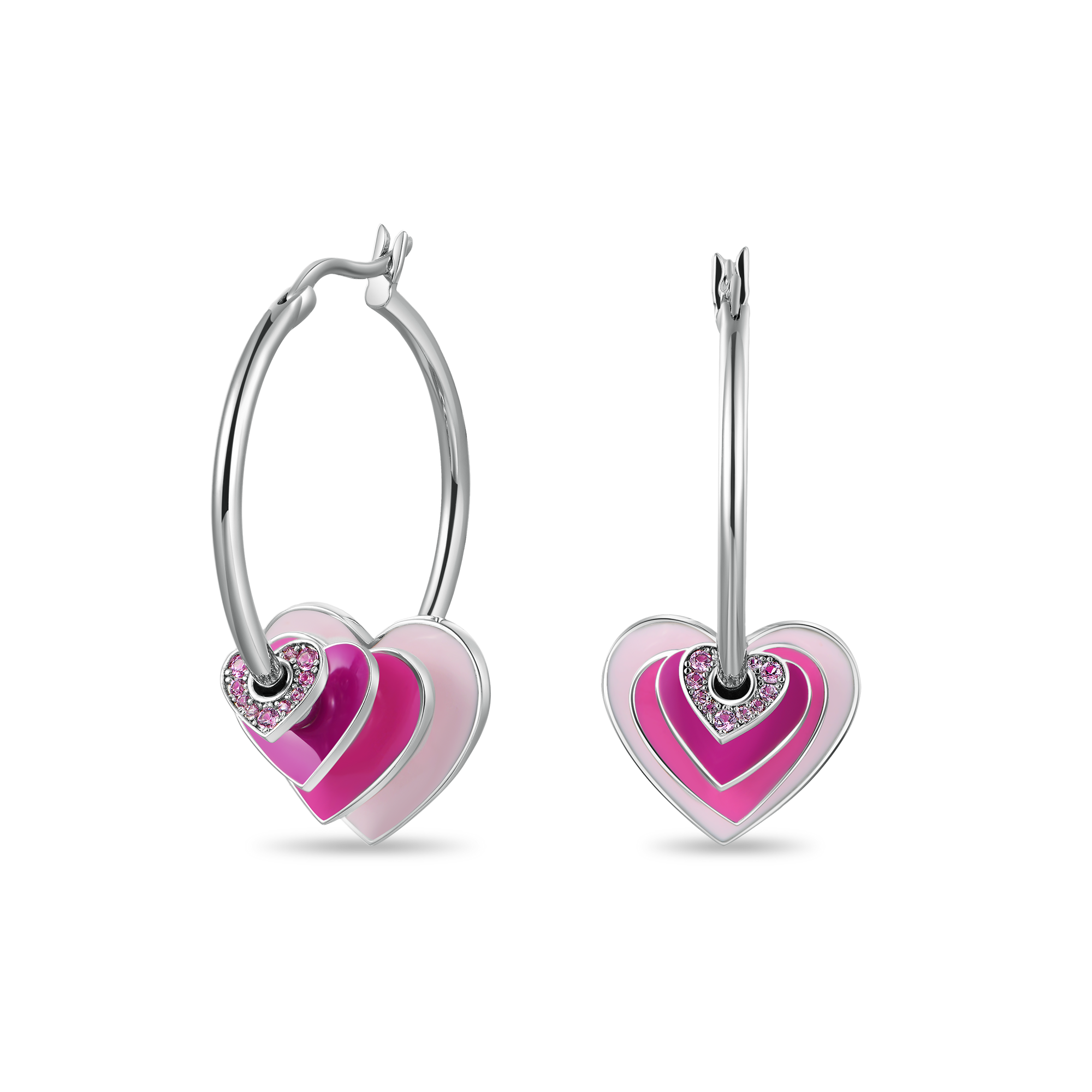 Broken Heart Hoop Earrings