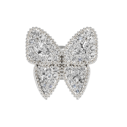 Single Vivid Clustered Butterfly Stud Earring