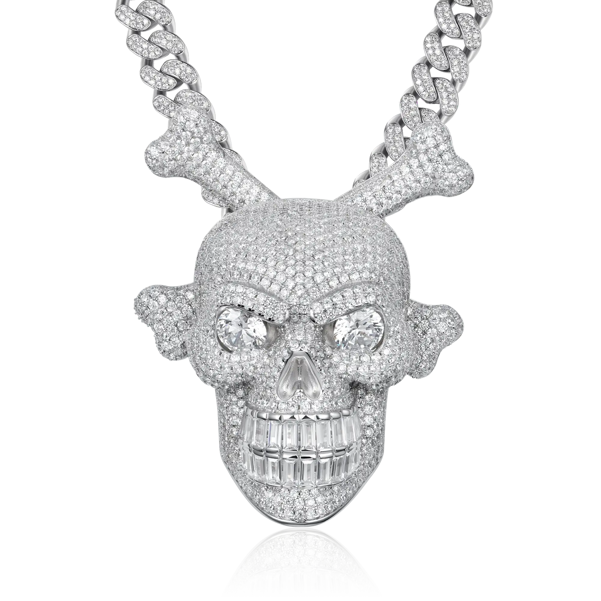 Spinning Skull and Crossbones Pendant