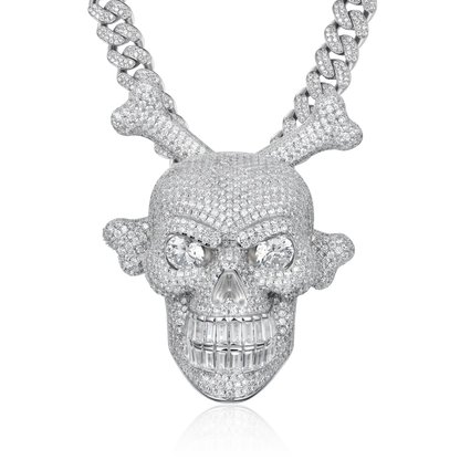 Spinning Skull and Crossbones Pendant