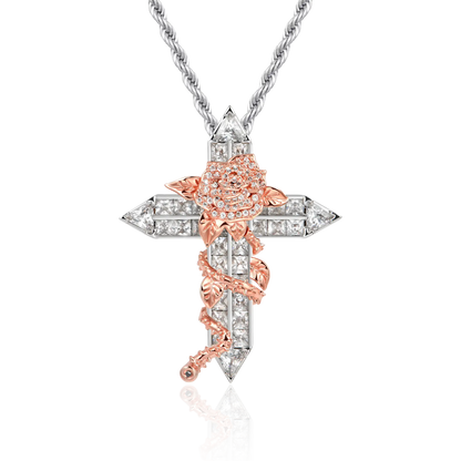 Rose Cross Pendant