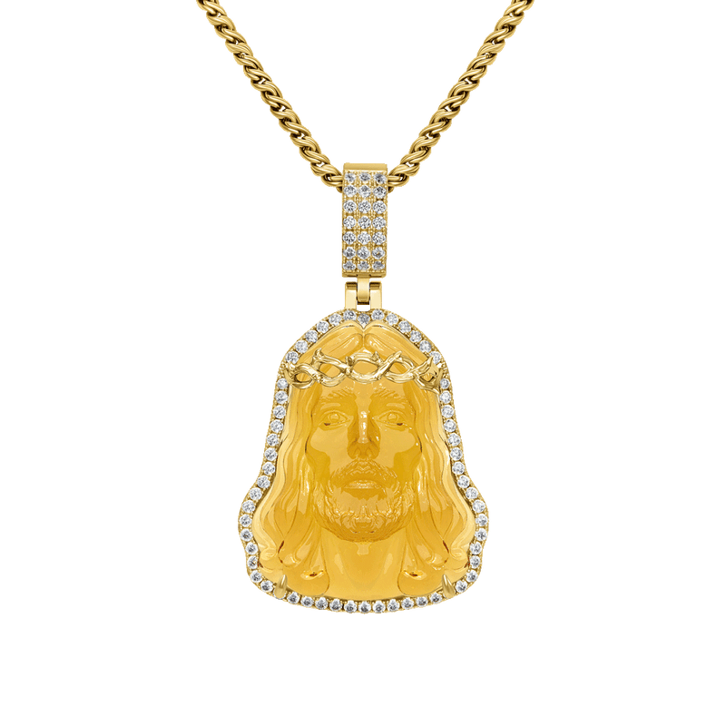 Arcenciel Gospel Jesus Pendant - Mustard Yellow - APORRO