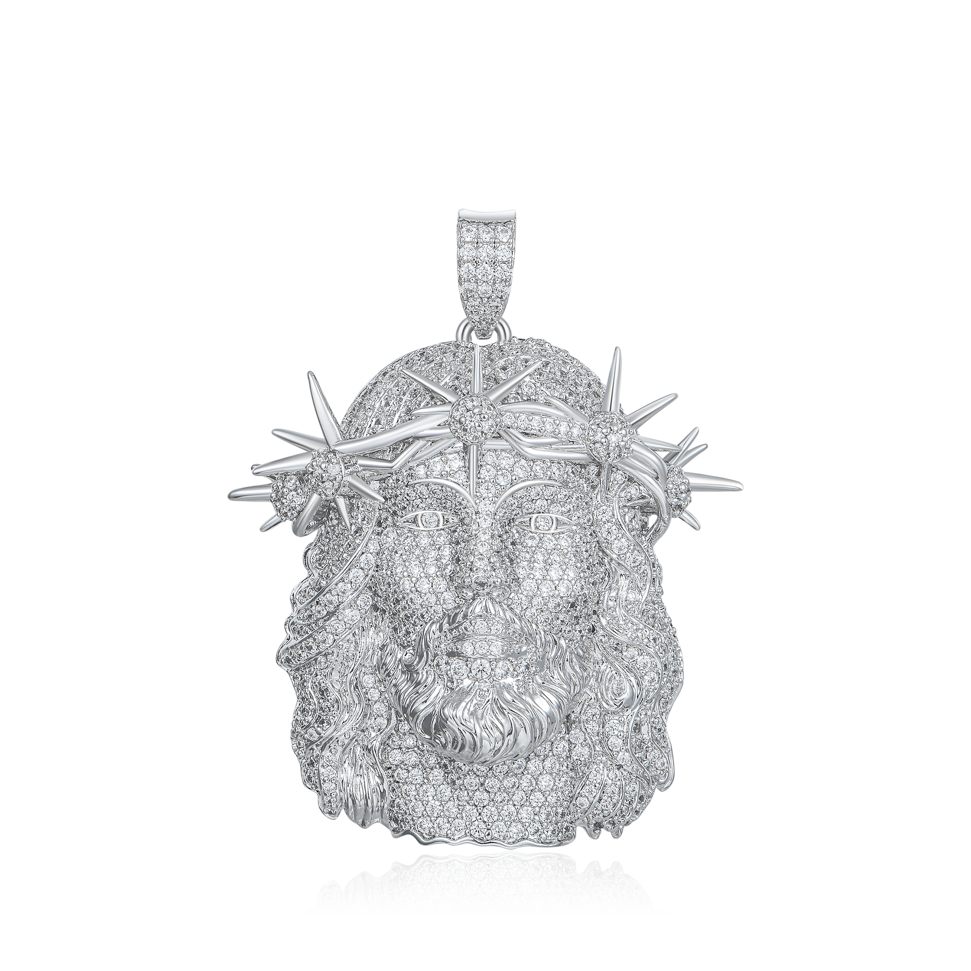 Jesus Piece Iced Pendant - 38mm