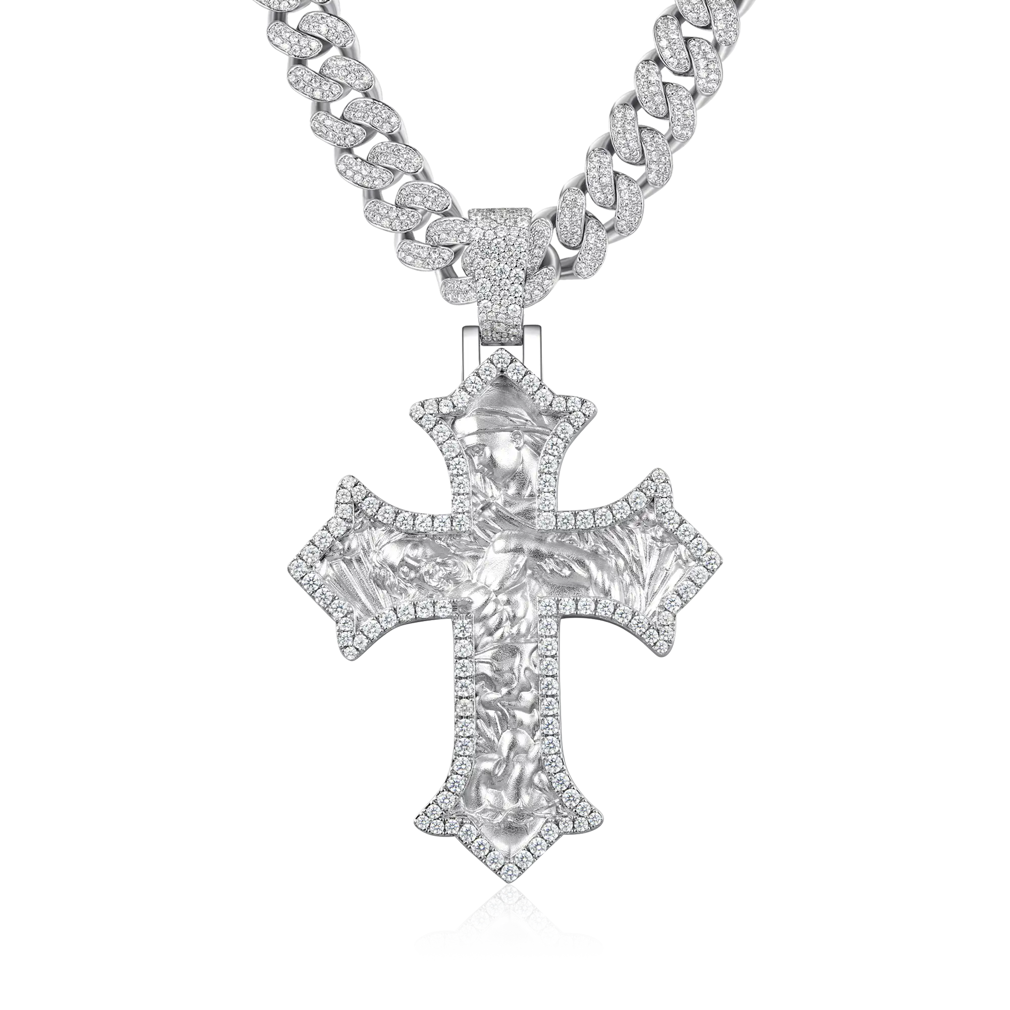 Women's Sacred Devotion Cross Pendant - Large