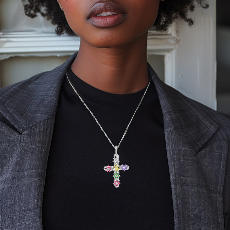 Lily Infinity Cross Pendant - APORRO