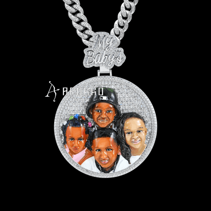 APORRO Premium 3D Enamel Photo Pendant Custom Design Deposit