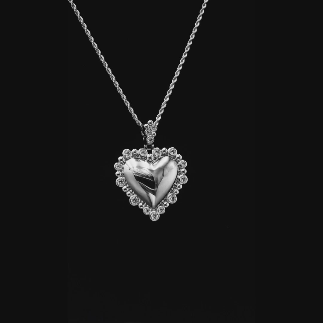 Women's Love Heart Metal Pendant