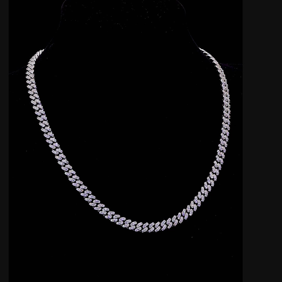 Micro Round Cut Cuban Link Chain - 6mm