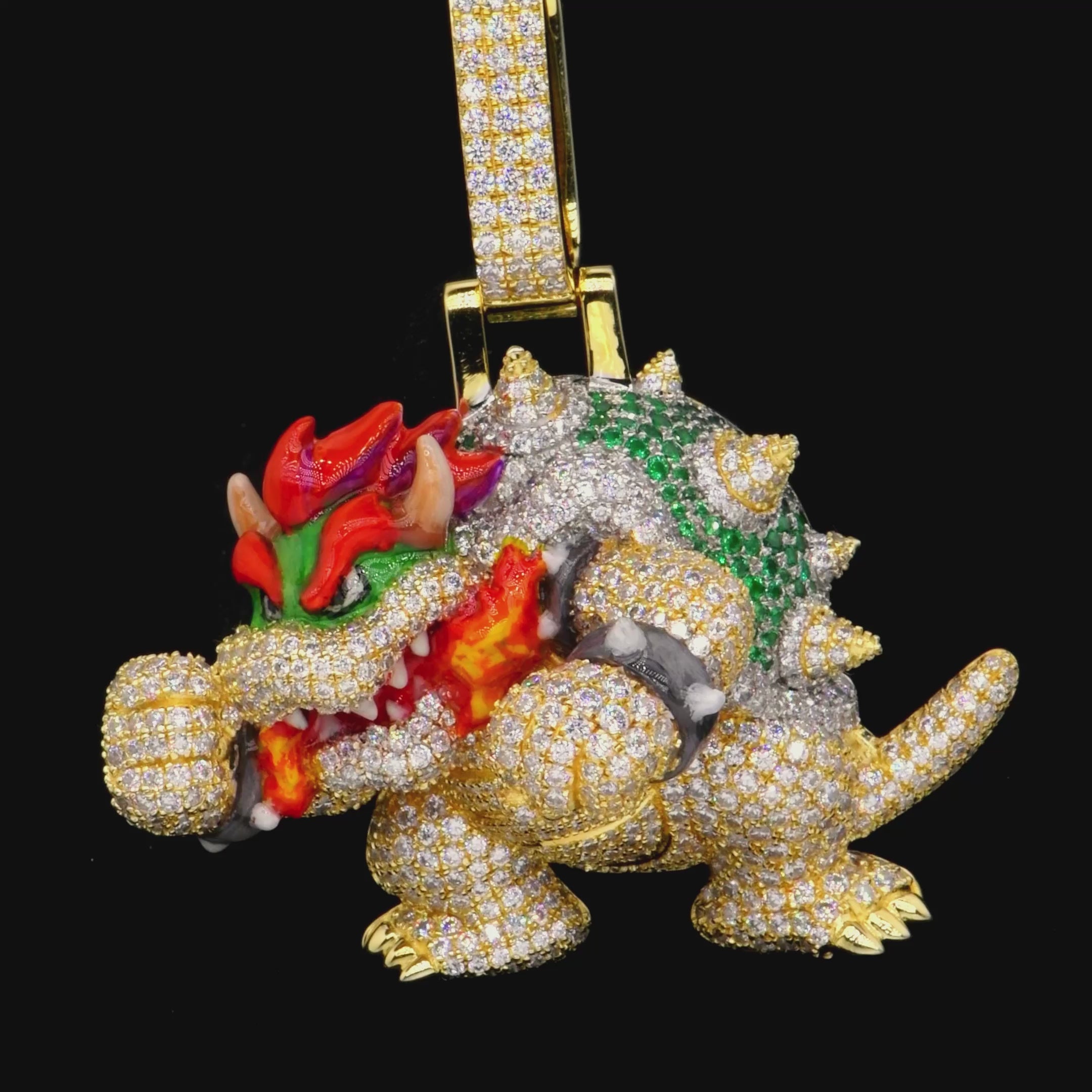 APORRO Premium 3D Bowser Pendant Custom Design Deposit