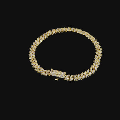 Micro Round Cut Cuban Link Bracelet - 6mm