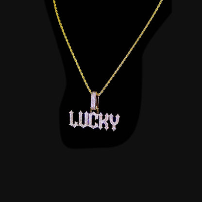 Custom Gothic Font/Number Pendant