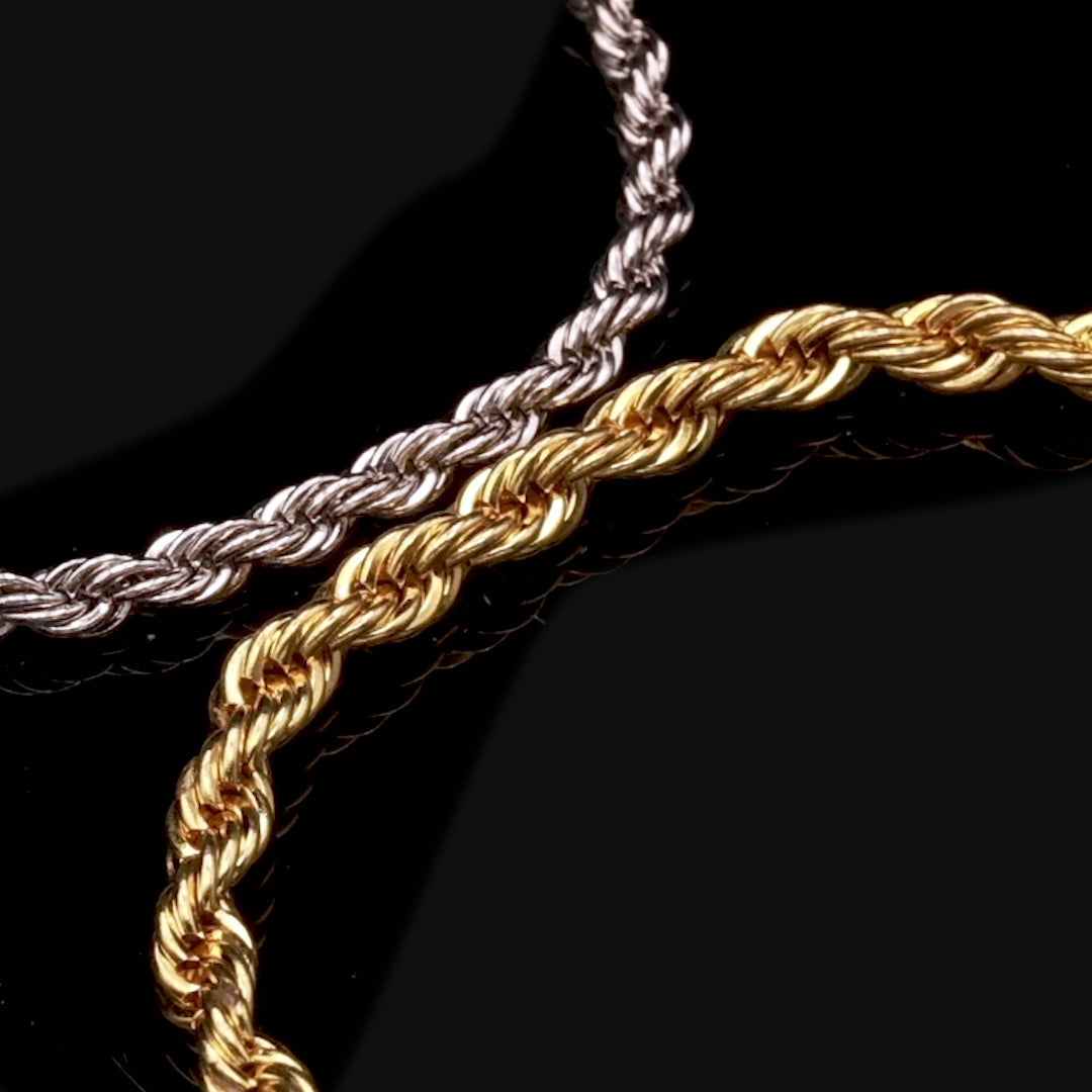 Women's Rope Chain - Yellow Gold