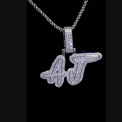 Custom Double Layers Coke Boys Font Pendant