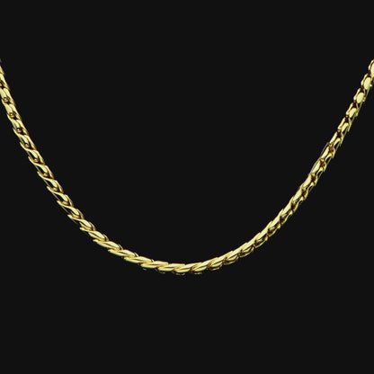 Franco Chain & Miami Chain Set - Yellow Gold