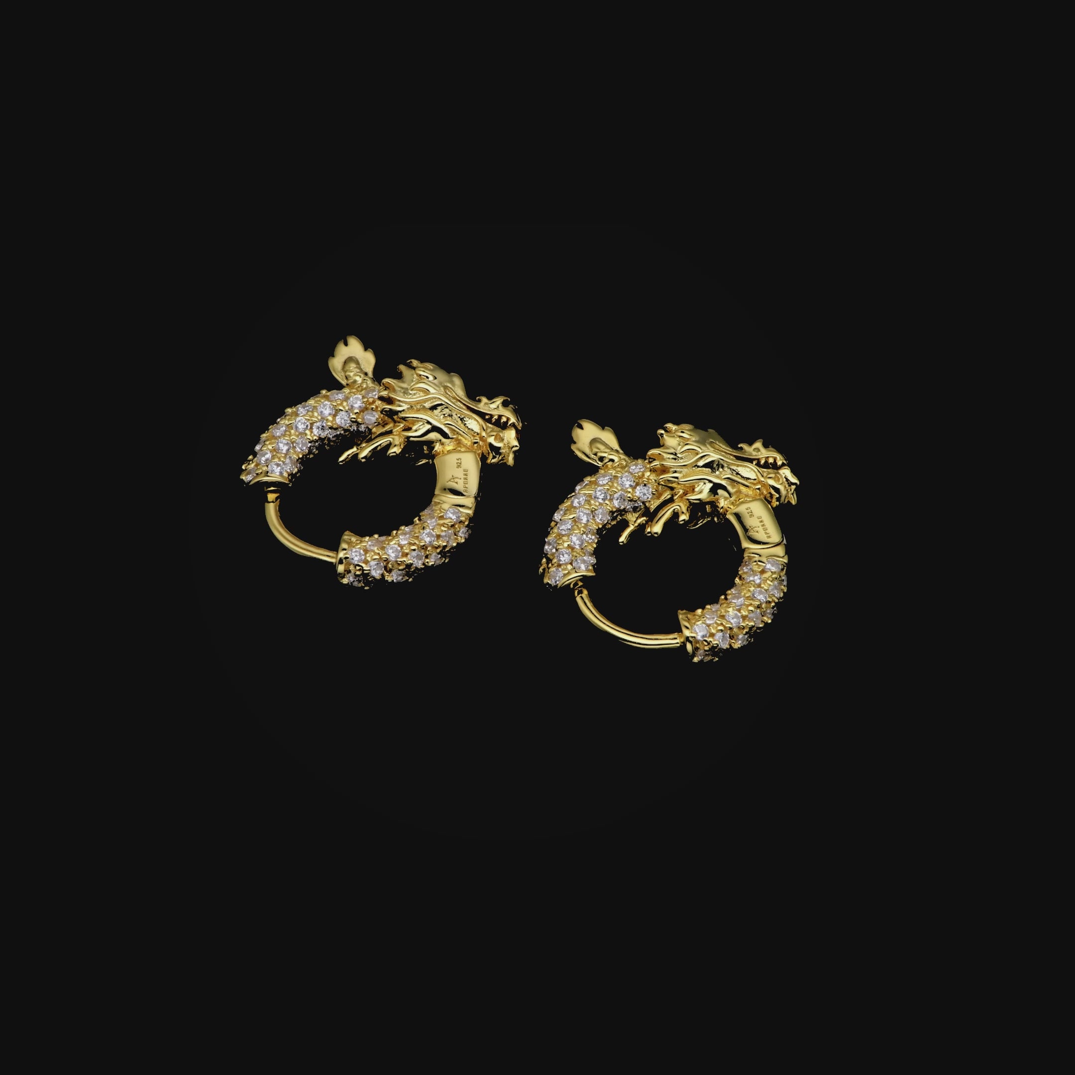 WONG Dragon Hoop Earring