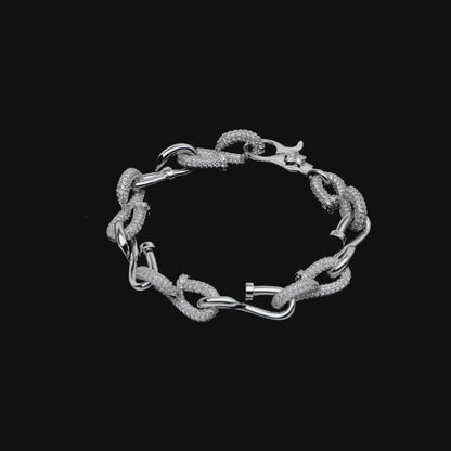 Twisted Nail Link Bracelet - 10mm