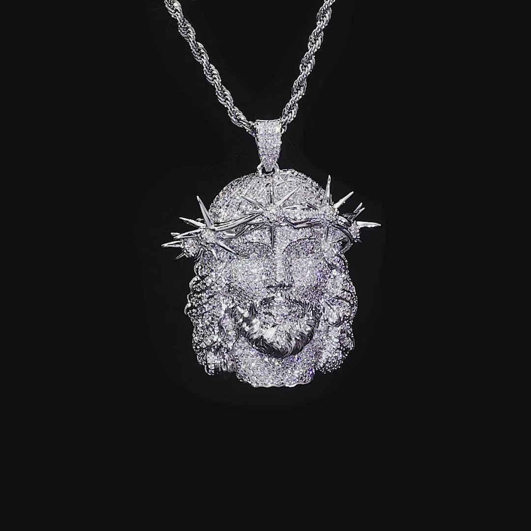 Jesus Piece Iced Pendant