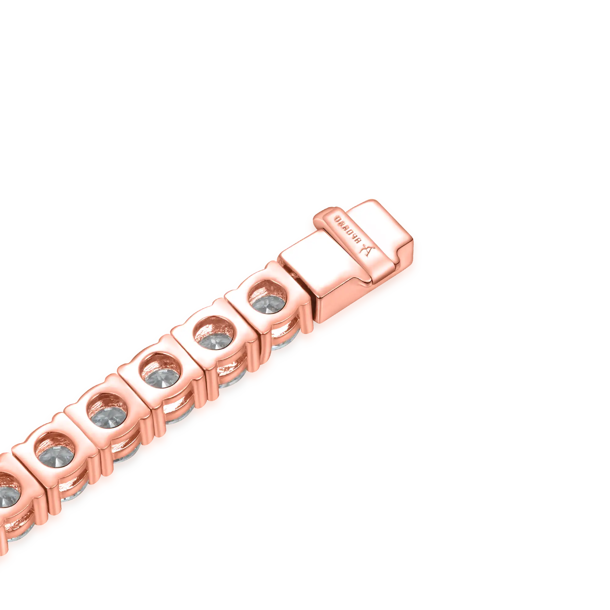 Iced Rose Gold Tennis Chain - 5mm