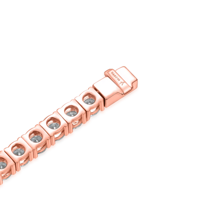 5mm Iced Tennis Chain - Rose Gold