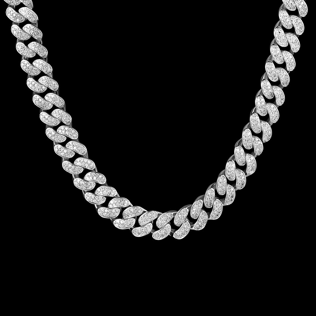 30" Iced Cuban Link Chain - 12mm [Ship To The US Only]