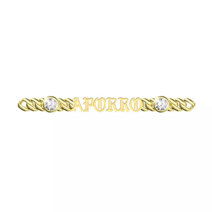 Custom Old English Name Bracelet - 5mm