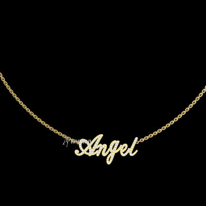 APORRO Premium Custom 14K Gold Name Necklace