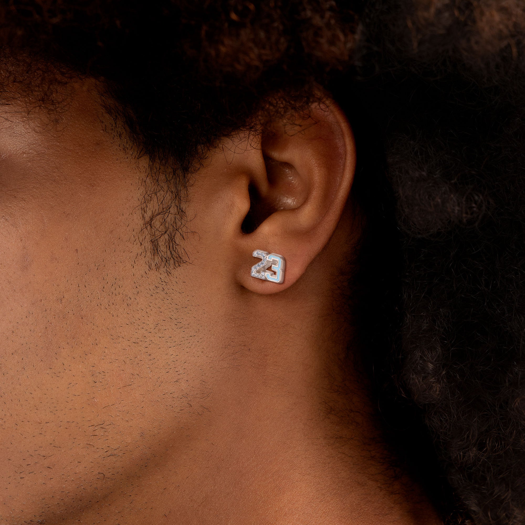 Number 23 Stud Earring