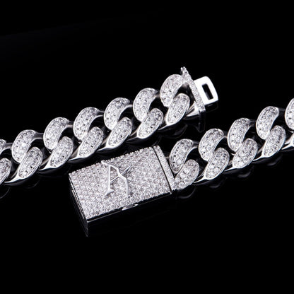 12mm Aporro New Box Clasp Cuban Link Chain