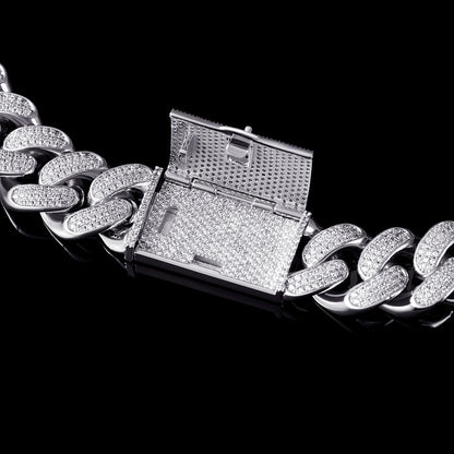 19 mm Aporro A® Box Clasp Cuban Link Chain