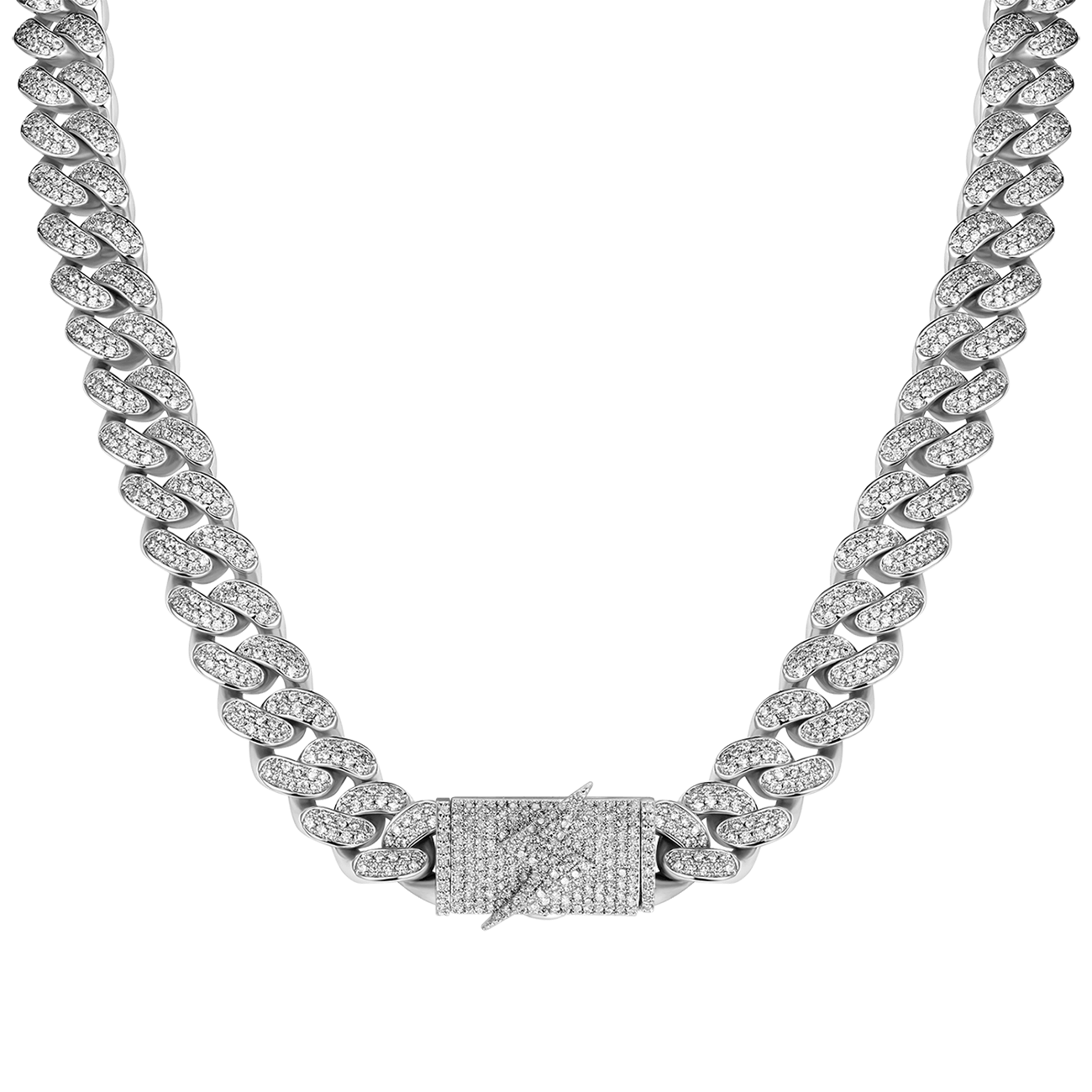 16" Lightning Cuban Link Chain - 12mm