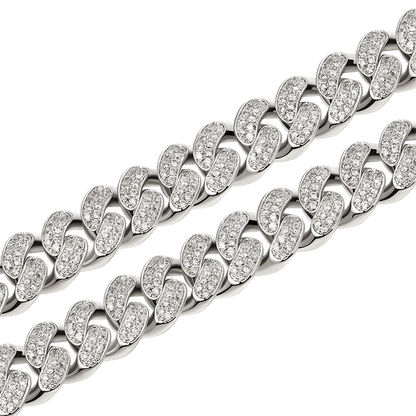 16" Lightning Cuban Link Chain - 12mm