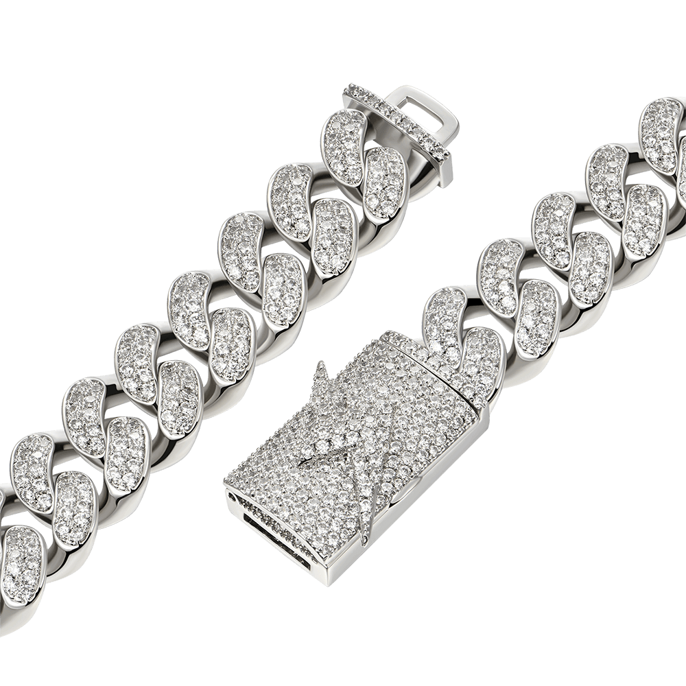 16" Lightning Cuban Link Chain - 12mm