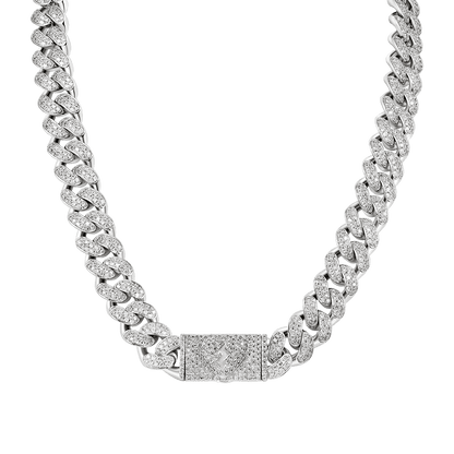 Broken Heart Cuban Link Chain - 12mm