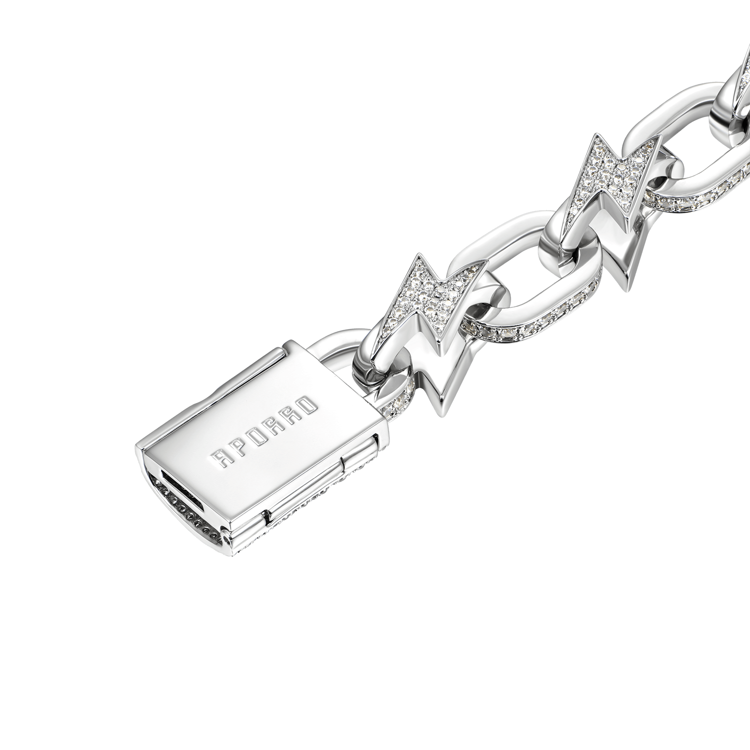 Iced Lightning Link Chain - 12mm