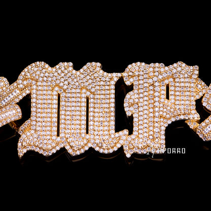 APORRO Premium Baugette Cuban Link Chain Custom Design Deposit