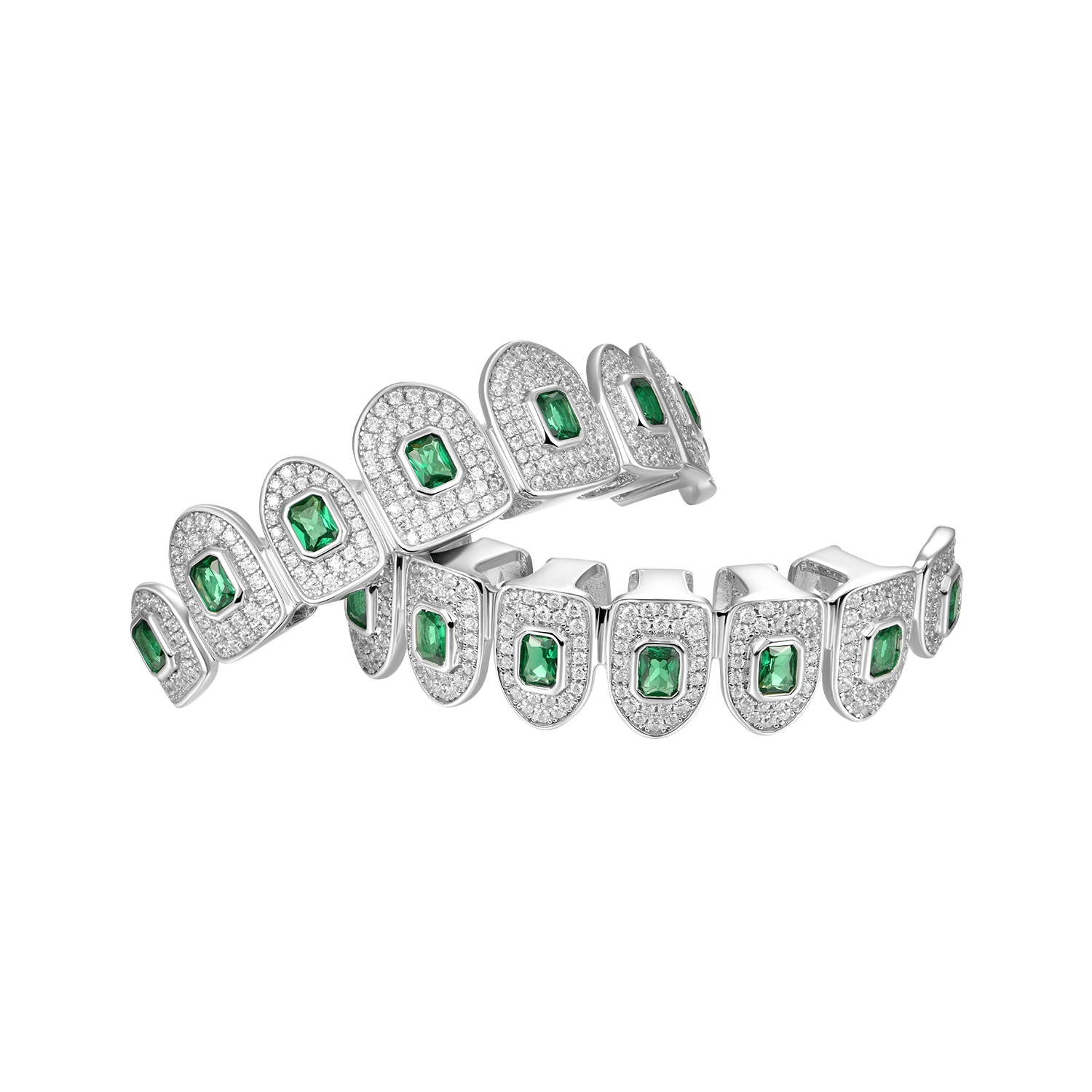 #Style_8 Teeth Emerald Cut