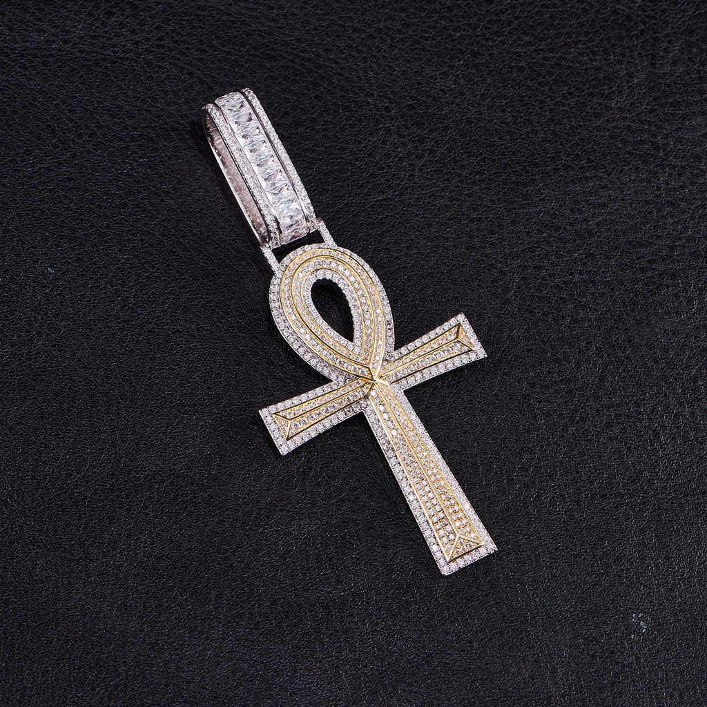 Iced Ankh Pendant - Large [Only Ship to the US]