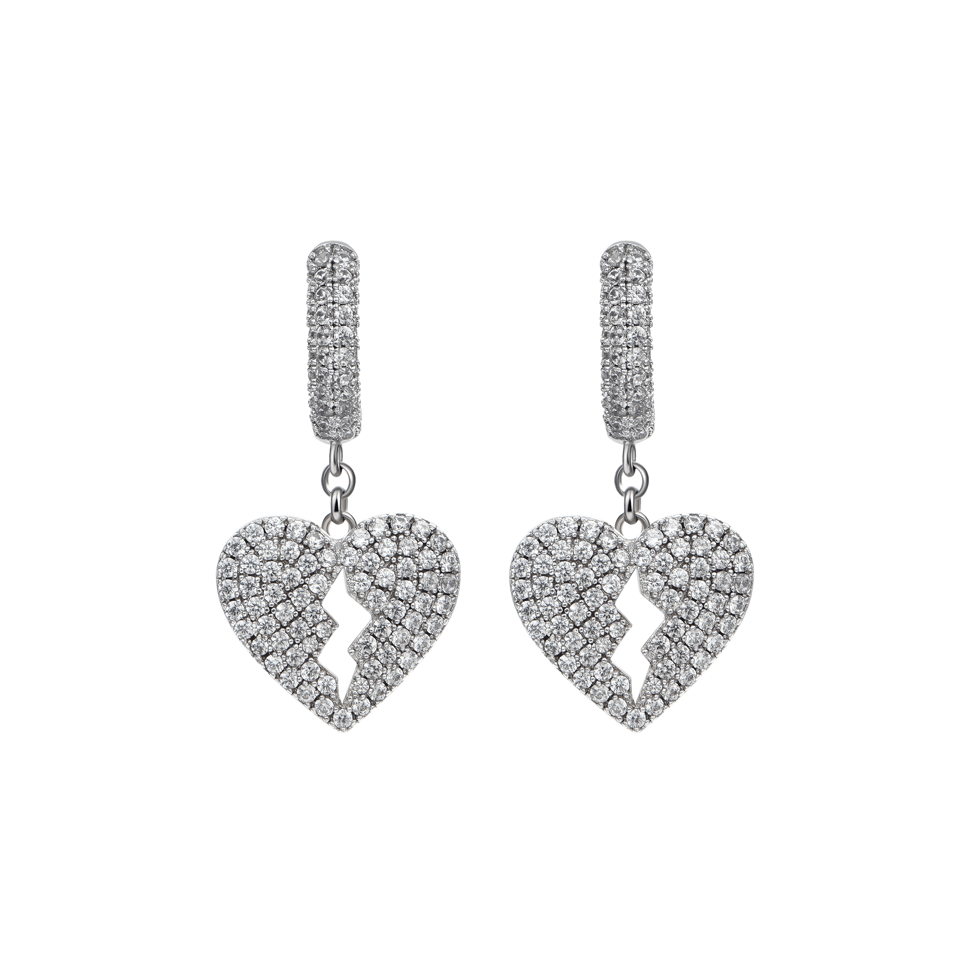 Women's Broken Heart Earring