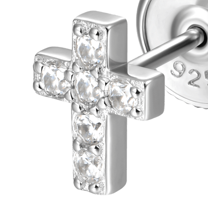 Eternal Cross Stud Earring