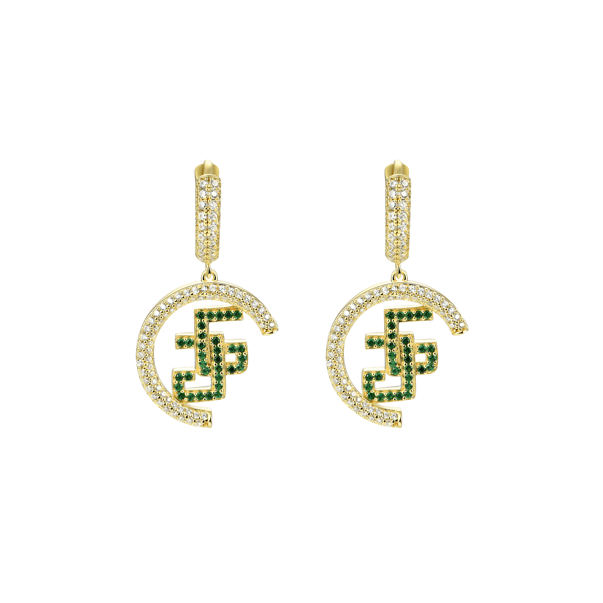 APORRO X GG Double G Dangly Earrings - Pair