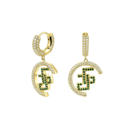 APORRO X GG Double G Dangly Earrings - Pair