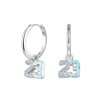 Number 23 Dangly Earring