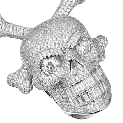 Spinning Skull and Crossbones Pendant