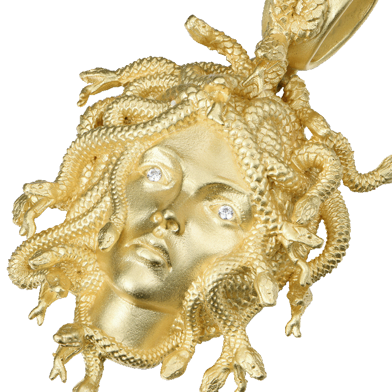 Medusa Statue Pendant