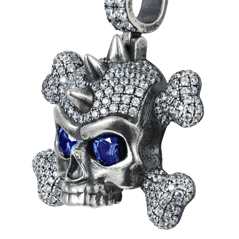 X Iced Skull Pendant