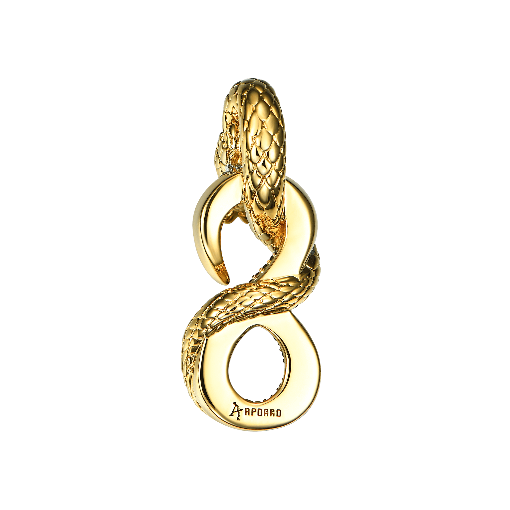 Infinity Tri-tone Snake Pendant