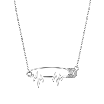 Women's ESSENTIALS Heartbeat Pin Adjustable Necklace